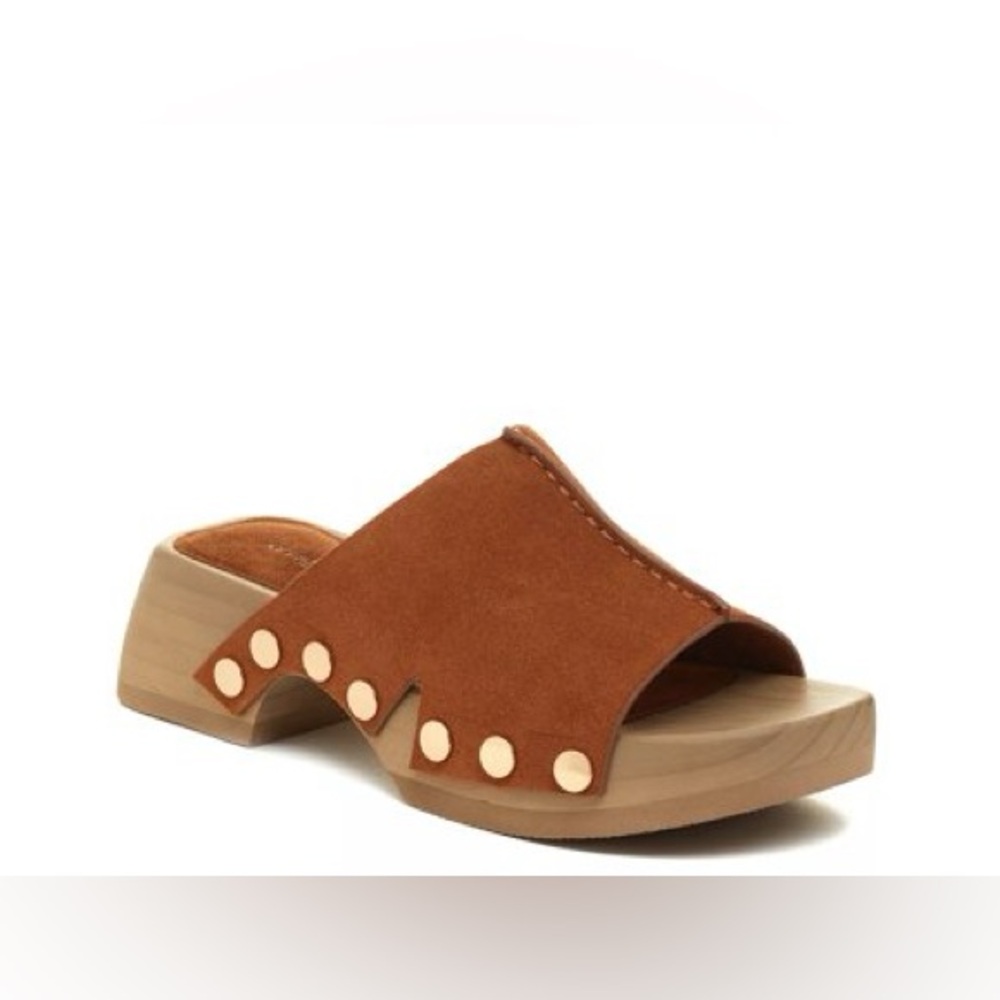NWOB Kelsi Dagger Brooklyn June Platform Camel Clog Sandal 9.5